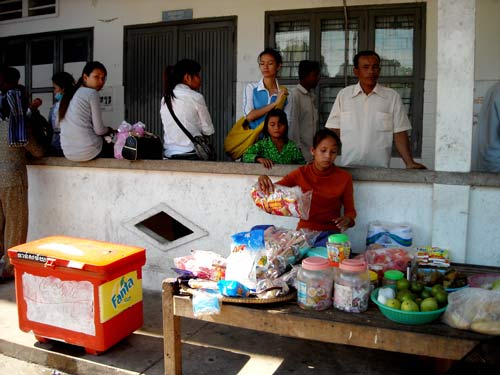 lunchroom at the sihanoukville, cambodia hospital
